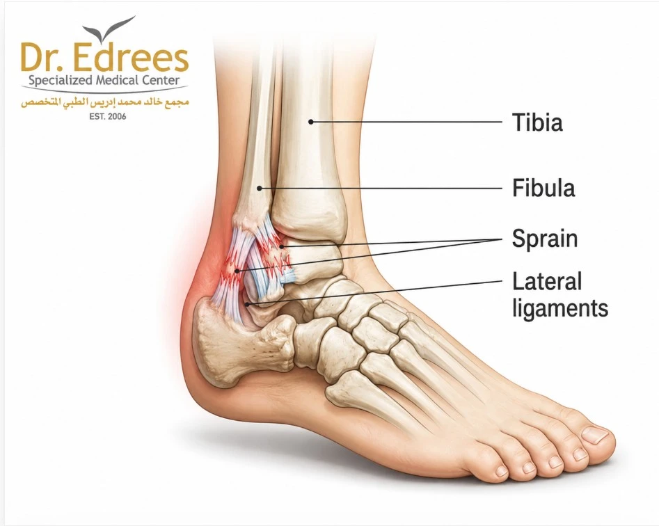 التواء الكاحل